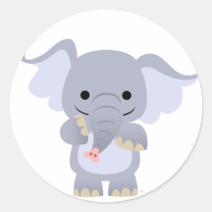 Gelukkige Cartoon olifant Sticker