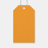 Gelukkige Cartoon Pompoen Oranje Halloween Cadeaulabel (Achterkant)