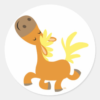 Gelukkige Cartoon Pony Sticker