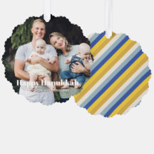 Gelukkige Chanoeka aangepaste fototekst moderne st