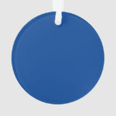 Gelukkige Chanoeka blauw wit minimalistische aange Ornament (achterkant)