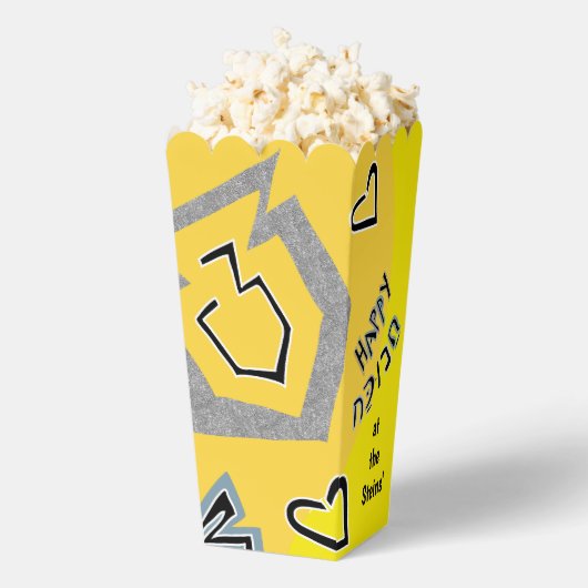 Gelukkige Chanoeka Dancing Dreidels Bedankdoosjes (Popped)
