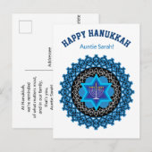 🕎 Gelukkige Chanoeka, elke Relatie, aanpasbaar Briefkaart (Voorkant / Achterkant)