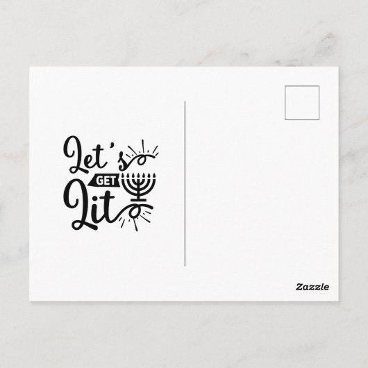 Gelukkige Chanoeka feest uitnodiging (Achterkant)