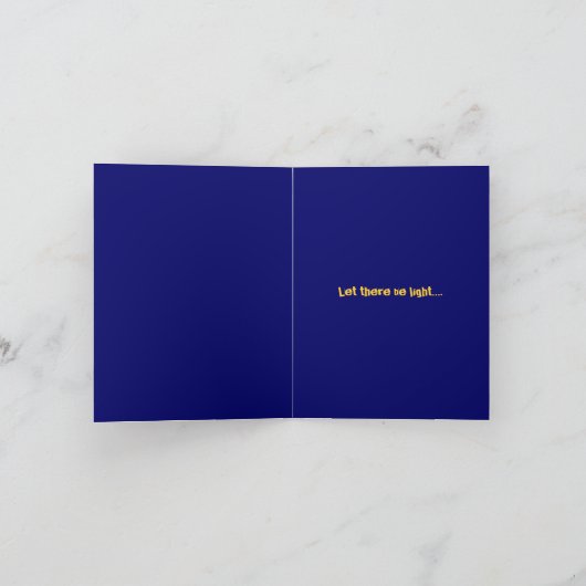 GELUKKIGE CHANOEKA FEESTDAGEN KAART (Binnen)