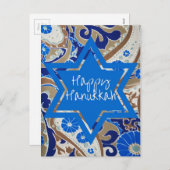 Gelukkige Chanoeka Feestdagenkaart (Voorkant / Achterkant)