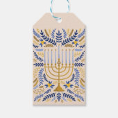 Gelukkige Chanoeka Feestelijke Menorah Gift Labels Cadeaulabel (Voorkant)