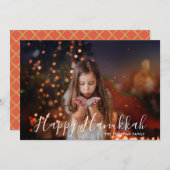 Gelukkige Chanoeka Foto Gepersonaliseerde Naam (Voorkant / Achterkant)