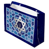 Gelukkige Chanoeka / Gelukkige Chanoeka Large Cadeautasje (Achterkant Gekanteld)