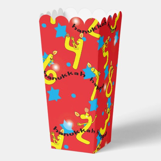Gelukkige Chanoeka-getallen Bedankdoosjes (Achterkant)