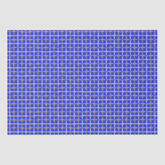 Gelukkige Chanoeka Goud en Zilveren Gevangen Tissuepapier (Voorkant)