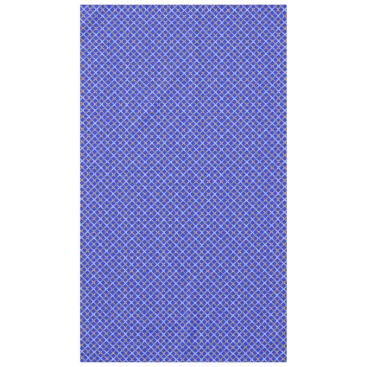 Gelukkige Chanoeka Goud, Zilver, en Blauwe Gevange Tafelkleed (Voorkant)