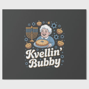 Gelukkige Chanoeka Grappige Joodse Vakantie Kvelli Cadeaupapier