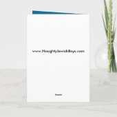 Gelukkige Chanoeka - Grote Rob Feestdagen Kaart (Achterkant)