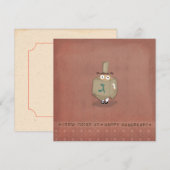 Gelukkige Chanoeka kaart met envelop (Voorkant / Achterkant)