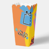 Gelukkige Chanoeka Kleurrijke Dansende Dreidels Bedankdoosjes (Achterkant)