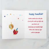 Gelukkige Chanoeka Lichten Joodse Vakantie Goud Kaart (Binnen)