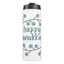 Gelukkige Chanoeka met Berry Branches