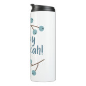 Gelukkige Chanoeka met Berry Branches Thermosbeker (Geroteerd rechts)