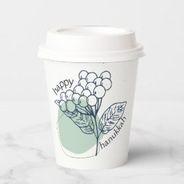 Gelukkige Chanoeka (met getekende bessen) Papieren Bekers