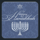 Gelukkige Chanoeka met Menorah Sticker<br><div class="desc"></div>