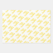 Gelukkige Chanoeka Moderne Vakantie Typografie Inpakpapier Vel (Voorkant 2)