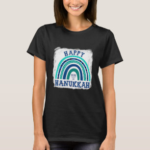 Gelukkige Chanoeka Regenboog Luipaard Chanukah Paj T-shirt