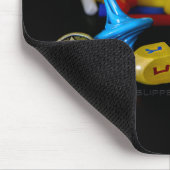 Gelukkige Chanoeka, Ster van David munt, menorah k Muismat (Hoek)