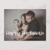 Gelukkige Chanoeka vakantie familie foto Briefkaart (Voorkant)