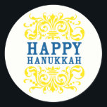 Gelukkige Chanoeka vakantie Stickers<br><div class="desc">Happy Hanukkah!</div>