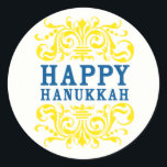 Gelukkige Chanoeka vakantie Stickers<br><div class="desc">Happy Hanukkah!</div>