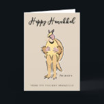 Gelukkige Chanoeka van de Vakantie Armadillo Feestdagen Kaart<br><div class="desc">Gelukkige Chanoeka van de Vakantie Armadillo! Deze grappige FRIENDS™-afbeelding toont Ross als de Vakantie Armadillo.</div>