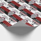 Gelukkige Chanoeka & Vrolijke Kerstmis Cadeaupapier (Hoek)