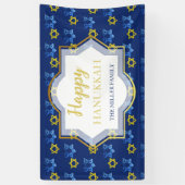 Gelukkige Chanoeka Waterverf Sterren van David Spandoek (Verticaal)