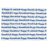 Gelukkige Chanoeka wit blauw moderne typografie Groot Cadeauzakje (Achterkant)