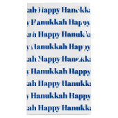 Gelukkige Chanoeka wit blauw moderne typografie Klein Cadeauzakje (Achterkant)