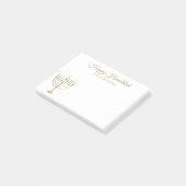 Gelukkige Chanukah Menorah Vakantie 4x3 Post-it® Notes (Schuin)