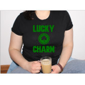 gelukkige charme Ierse shamrock St. Patrick's dag T-shirt
