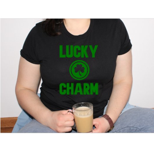 gelukkige charme Ierse shamrock St. Patrick's dag T-shirt