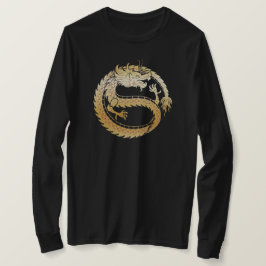 Gelukkige Chinese Maan Nieuwjaar '24 Gold DRAGON V T-shirt