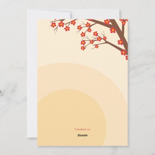 Gelukkige Chinese Nieuwjaarskaart Feestdagenkaart (Achterkant)