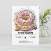 Gelukkige Chocolade Donuts Verjaardag Kaart (Staand voorkant)