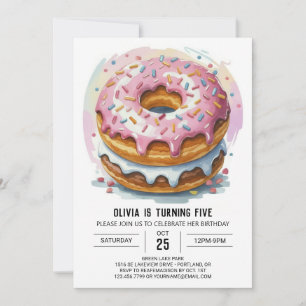 Gelukkige Chocolade Donuts Verjaardag Kaart