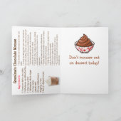 Gelukkige Chocolade Mousse Dag | 3 april | Recept Kaart (Binnen)
