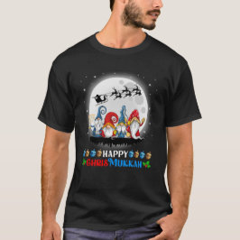 Gelukkige Chrismukkah Gnomes Kerstmis Chanoeka T-shirt