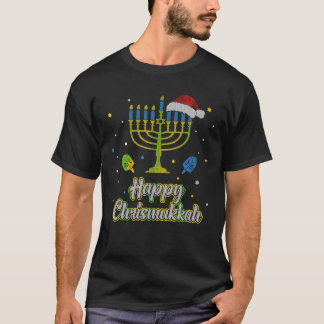 Gelukkige Chrismukkah Lelijke Chanoeka Sweater Ker T-shirt
