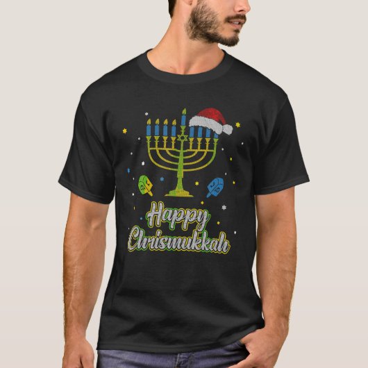 Gelukkige Chrismukkah Lelijke Chanoeka Sweater Ker T-shirt (Voorkant)