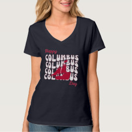 Gelukkige Christoffel Columbus Dag T-shirt