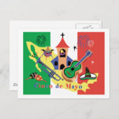 Gelukkige Cinco DE Mayo Briefkaart (Voorkant / Achterkant)