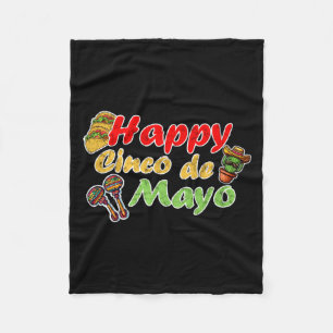 Gelukkige cinco de mayo grappige mexico viering fleece deken